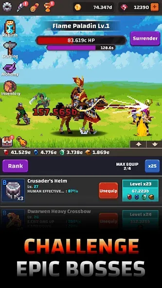 Tower Quest: Pixel Idle RPG (тауэр квест)  [МОД Unlocked] Screenshot 2