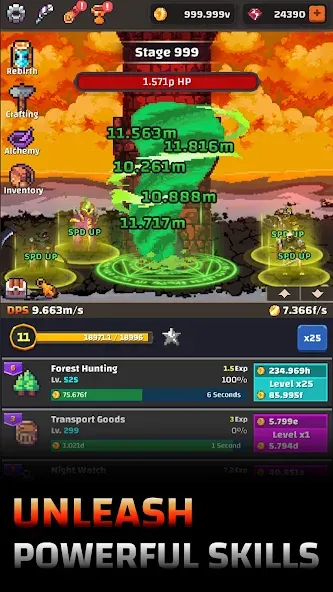 Tower Quest: Pixel Idle RPG (тауэр квест)  [МОД Unlocked] Screenshot 3