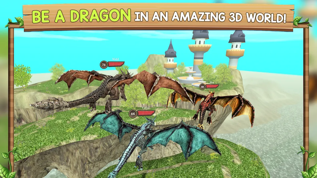 Dragon Sim Online: Be A Dragon  [МОД Меню] Screenshot 1