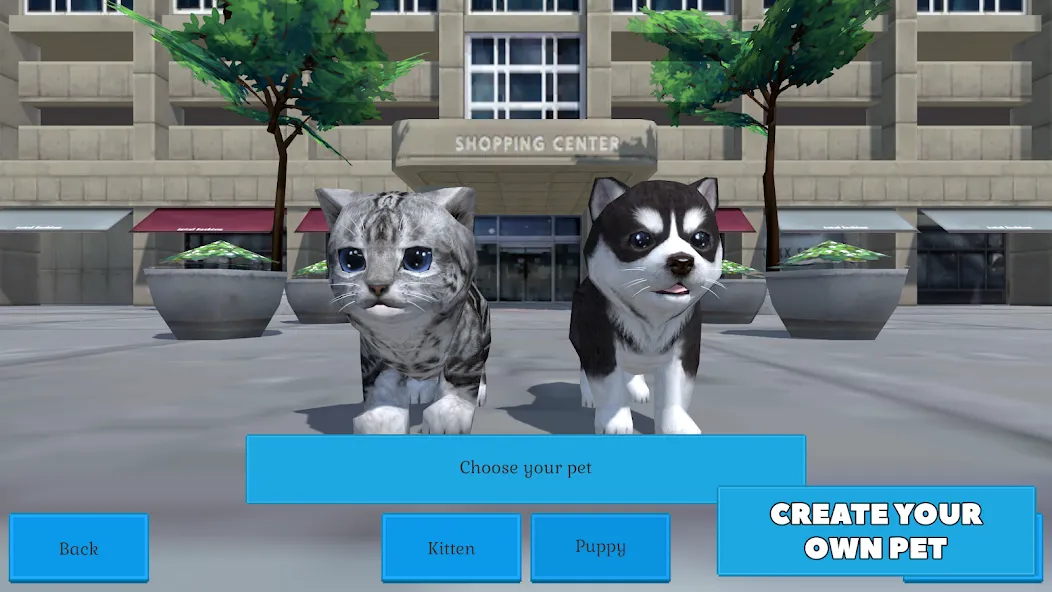 Cute Pocket Cat And Puppy 3D (Кьют Покет Кэт Энд Паппи 3Д)  [МОД Unlocked] Screenshot 1