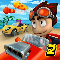 Скачать взлом Beach Buggy Racing 2 (Бич Багги Рейсинг 2)  [МОД Меню] на Андроид