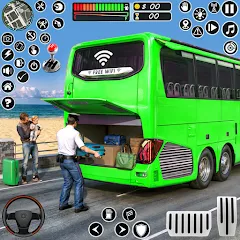 Скачать взлом Coach Tourist Bus City Driving [МОД Unlocked] на Андроид