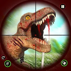 Скачать взлом Dino Hunting Sniper Shooter 3D  [МОД Много монет] на Андроид
