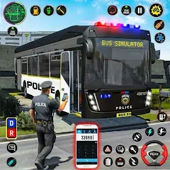 Скачать взлом City Bus Simulator Bus Game 3D (Полицейский автобус симулятор)  [МОД Много денег] на Андроид