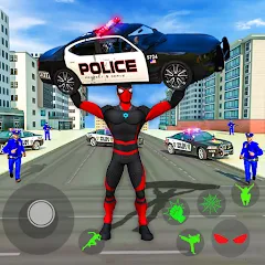 Скачать взлом Spider Miami Rope Hero Ninja [МОД Mega Pack] на Андроид