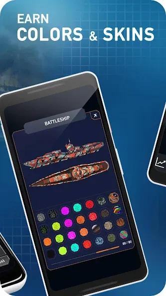 Fleet Battle - Sea Battle  [МОД Много монет] Screenshot 4