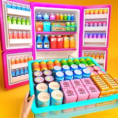 Скачать взлом Fill Up Fridge：Organizing Game [МОД Все открыто] на Андроид