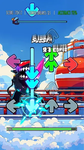Music Rhythm Battle Night  [МОД Бесконечные монеты] Screenshot 1