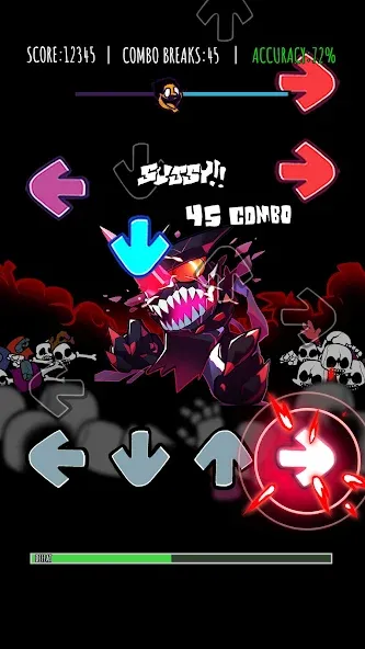 Music Rhythm Battle Night  [МОД Бесконечные монеты] Screenshot 4