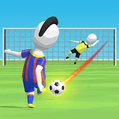 Скачать взлом Stickman Freekick: Soccer game [МОД Меню] на Андроид