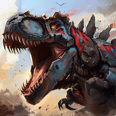 Скачать взлом Mech War: Jurassic Dinosaur (Мех Батл) [МОД Меню] на Андроид