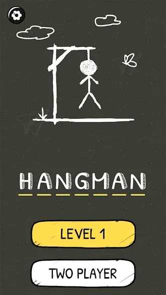 Hangman Words:Two Player Games  [МОД Много монет] Screenshot 2