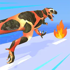 Скачать взлом Dino Evolution Run 3D (Дино Эволюция Ран 3Д)  [МОД Menu] на Андроид