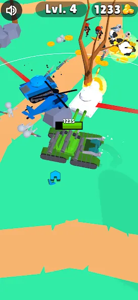 Tank Commander: Army Survival (Танк Коммандер)  [МОД Много денег] Screenshot 2