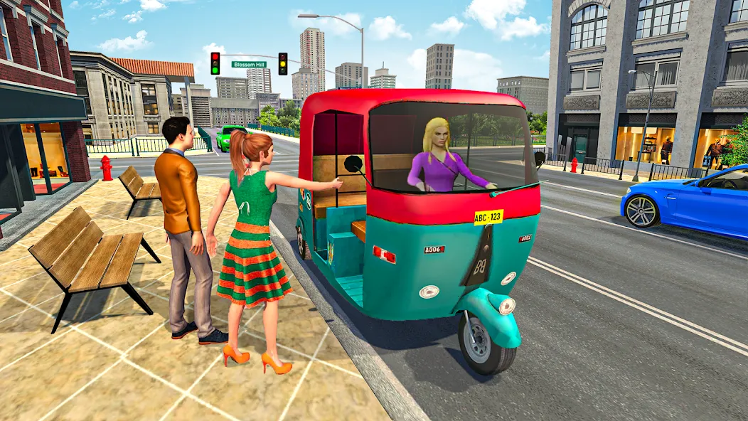 Tuk Tuk Auto Rickshaw Game 3d  [МОД Бесконечные деньги] Screenshot 2