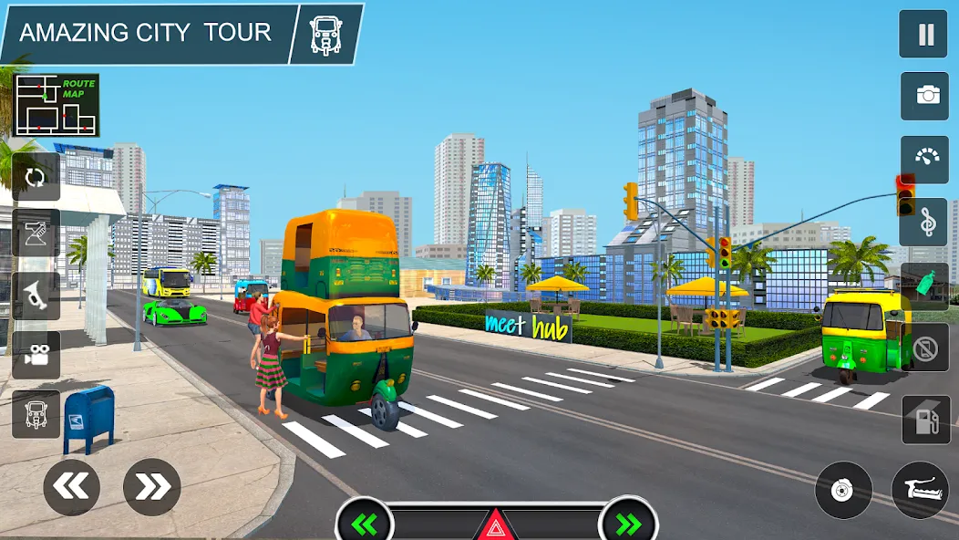 Tuk Tuk Auto Rickshaw Game 3d  [МОД Бесконечные деньги] Screenshot 3