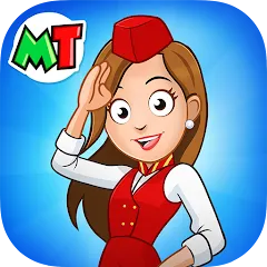 Скачать взлом My Town Airport games for kids (Май Таун)  [МОД Menu] на Андроид