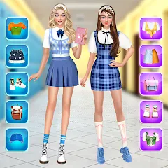 Скачать взлом College Dress Up for Girls (Капель Макеовер)  [МОД Все открыто] на Андроид