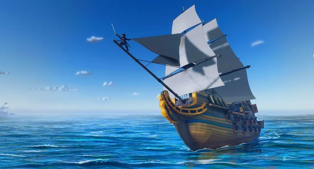 Pirate Polygon Caribbean Sea (Пиратская Полигон Карибское море)  [МОД Menu] Screenshot 1