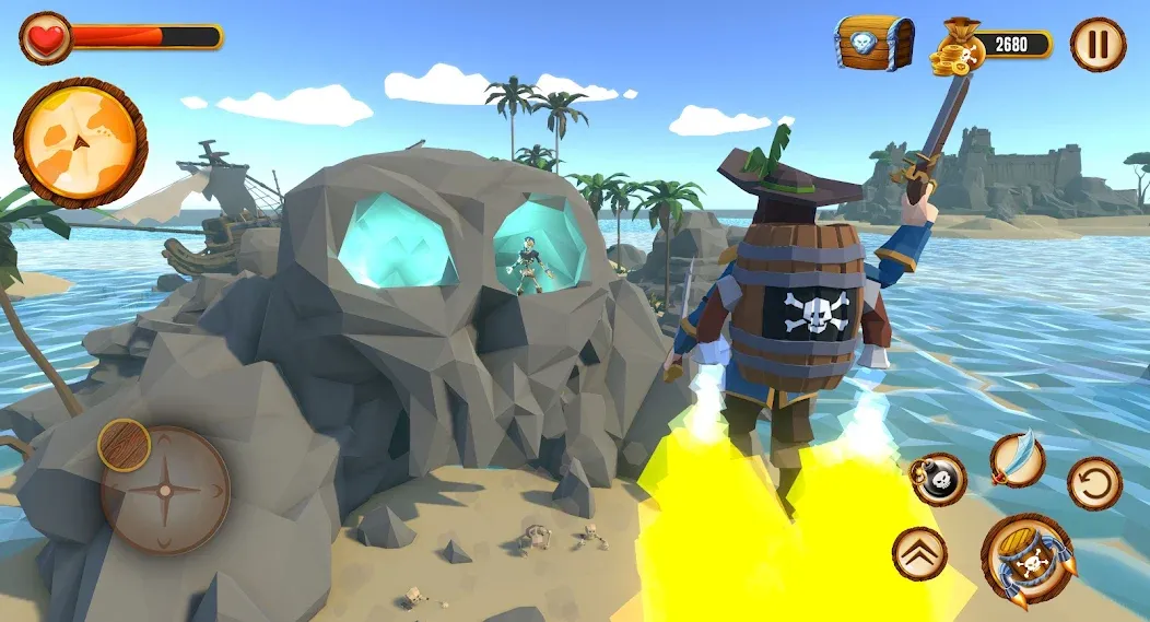 Pirate Polygon Caribbean Sea (Пиратская Полигон Карибское море)  [МОД Menu] Screenshot 4