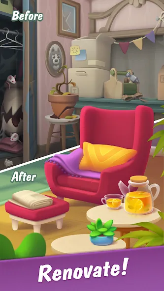 Merge Hotel Empire: Design (Мердж Отель Импайр)  [МОД Все открыто] Screenshot 1