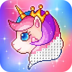 Скачать взлом Pixel Coloring-Color by number [МОД Unlimited Money] на Андроид