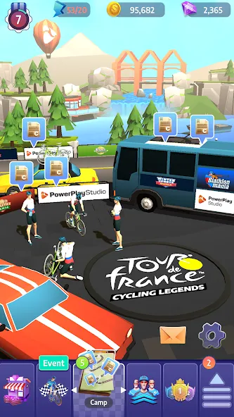 Tour de France Cycling Legends (Циклинг Легенды)  [МОД Много монет] Screenshot 3