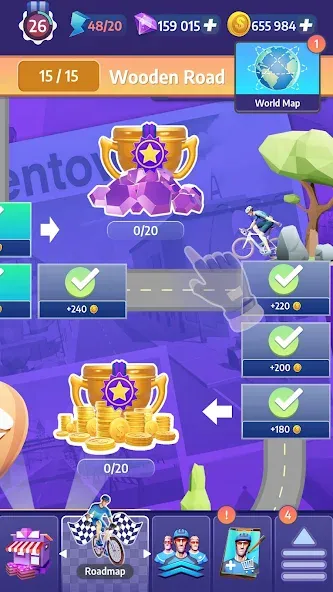 Tour de France Cycling Legends (Циклинг Легенды)  [МОД Много монет] Screenshot 5