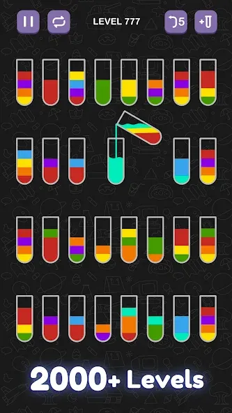 Water Sort Puzzle - Sort Color  [МОД Бесконечные деньги] Screenshot 2