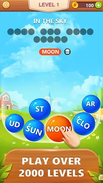 Word Bubble Puzzle - Word Game  [МОД Много денег] Screenshot 1
