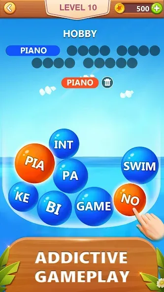 Word Bubble Puzzle - Word Game  [МОД Много денег] Screenshot 2