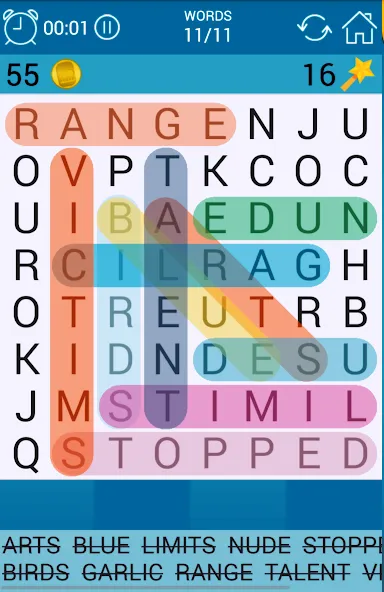 Word Search  [МОД Много монет] Screenshot 1