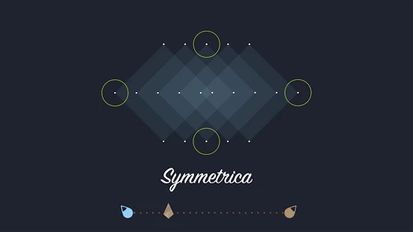 Скачать взломанную Symmetrica - Minimalistic game (Взлом на монеты) на Андроид